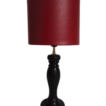 Lampe cuir rouge BSK