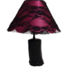 Lampe Madame satin rose