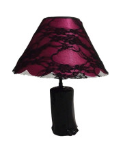 Lampe Madame satin rose