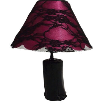 Lampe Madame satin rose