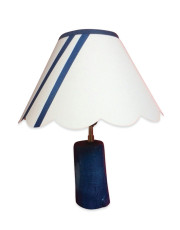 Lampe bateau en bois vernis