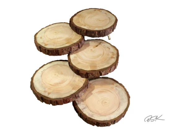 Présentoir gateaux baptêmes mariage bois pin