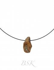 Collier BSK bois flotté et swarovski