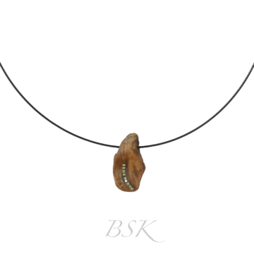 Collier BSK bois flotté et swarovski