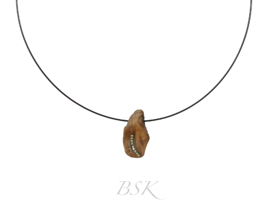 Collier BSK bois flotté et swarovski