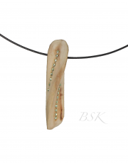 collier bois flotte swarovsky