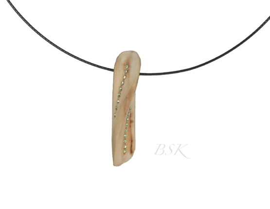 collier bois flotte swarovsky