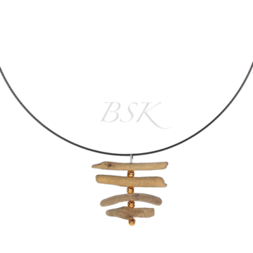 Collier "l'echelle" en bois flotté