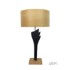 Lampe à poser design en bois