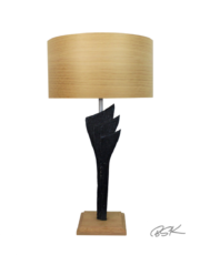 Lampe à poser design en bois