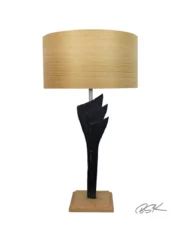 Lampe à poser design en bois