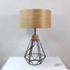 lampe BSK tendance bois et metal Diamant noir