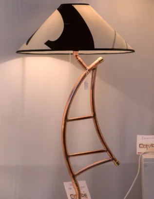 lampe voile cuivre Island Blog