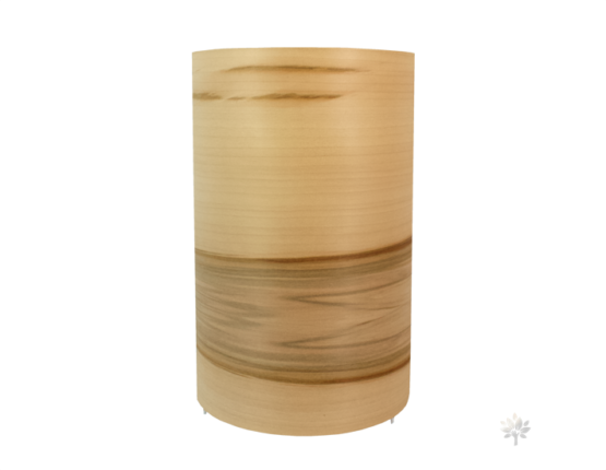 Lampe en bois, abat-jour feuille de bois Woodlight 112 eteinte Lampe avec abat jour en bois