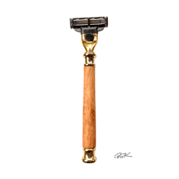 Rasoir en bois Gillette Mach 3