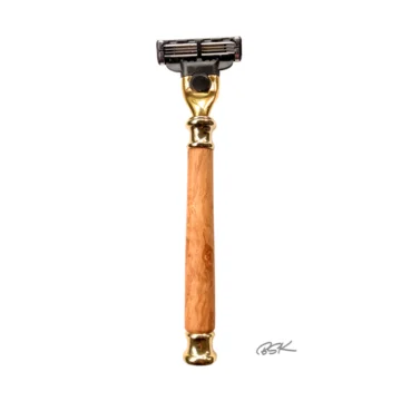 Rasoir en bois Gillette Mach 3