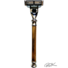 Rasoir en bois gillette Mach3 Rasoir en bois Gillette Mach 3