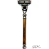 Rasoir en bois Gillette Mach 3