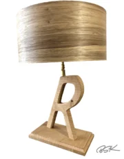 lampe en bois pour enfant personnalisée