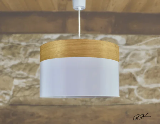 suspension en bois et voile de bateau