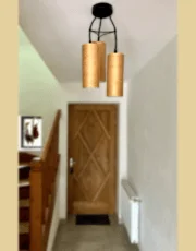 Suspension bois entrée