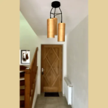 Suspension bois entrée