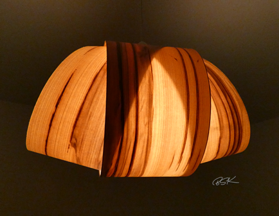 Suspension de chambre en bois
