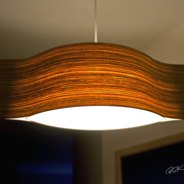 Suspension de couloir en bois