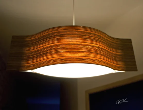 Suspension de couloir en bois