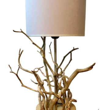 lampe de chevet en bois sauvage