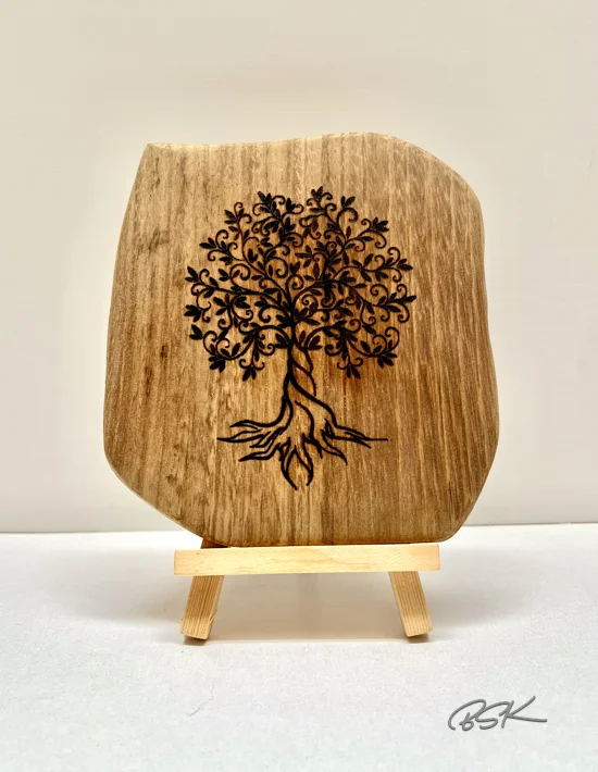 Petit tableau en bois Arbre de vie