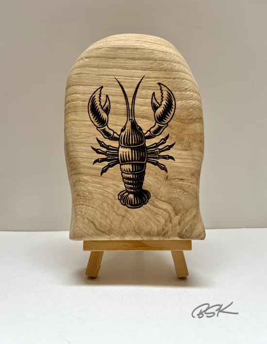 Petit tableau en bois Homard