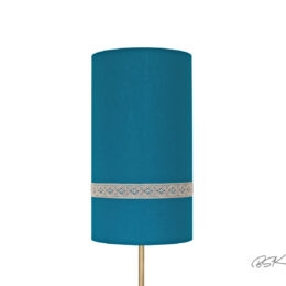 Abat jour bleu déco