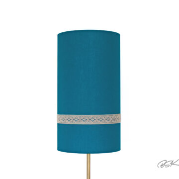 Abat jour bleu déco