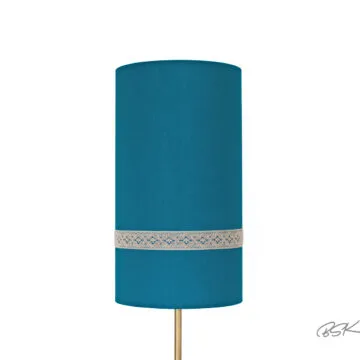 Abat jour bleu déco